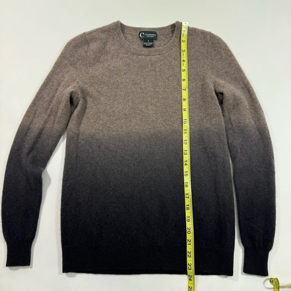 C By Bloomingdales Crewneck Cashmere Sweater Ombre - Picture 5 of 5